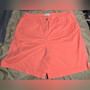 Kim Rogers Coral Bermuda Shorts